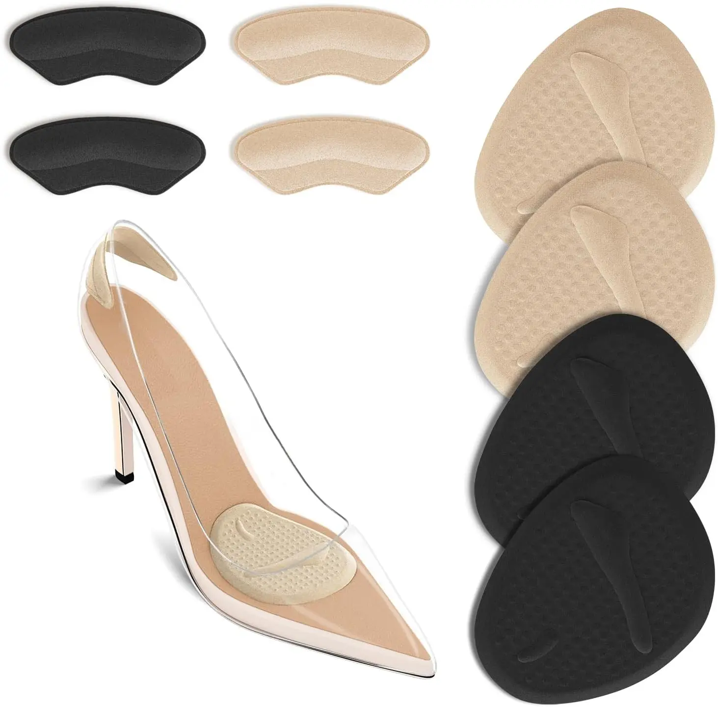 Women'S Shoes - 2 Set di Cuscinetti per Tallone,