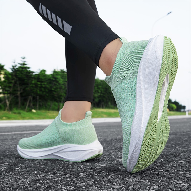 Scarpe da Corsa Unisex Slip-on - Knit Fabric Lace Up Sneakers recensione e prezzo